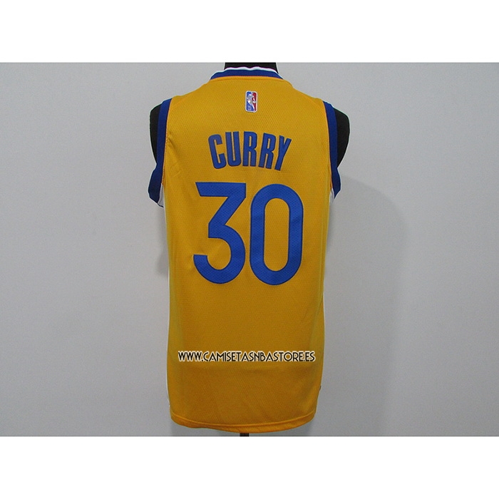 Stephen Curry NO 30 Camiseta Golden State Warriors Statement 2021 Oro
